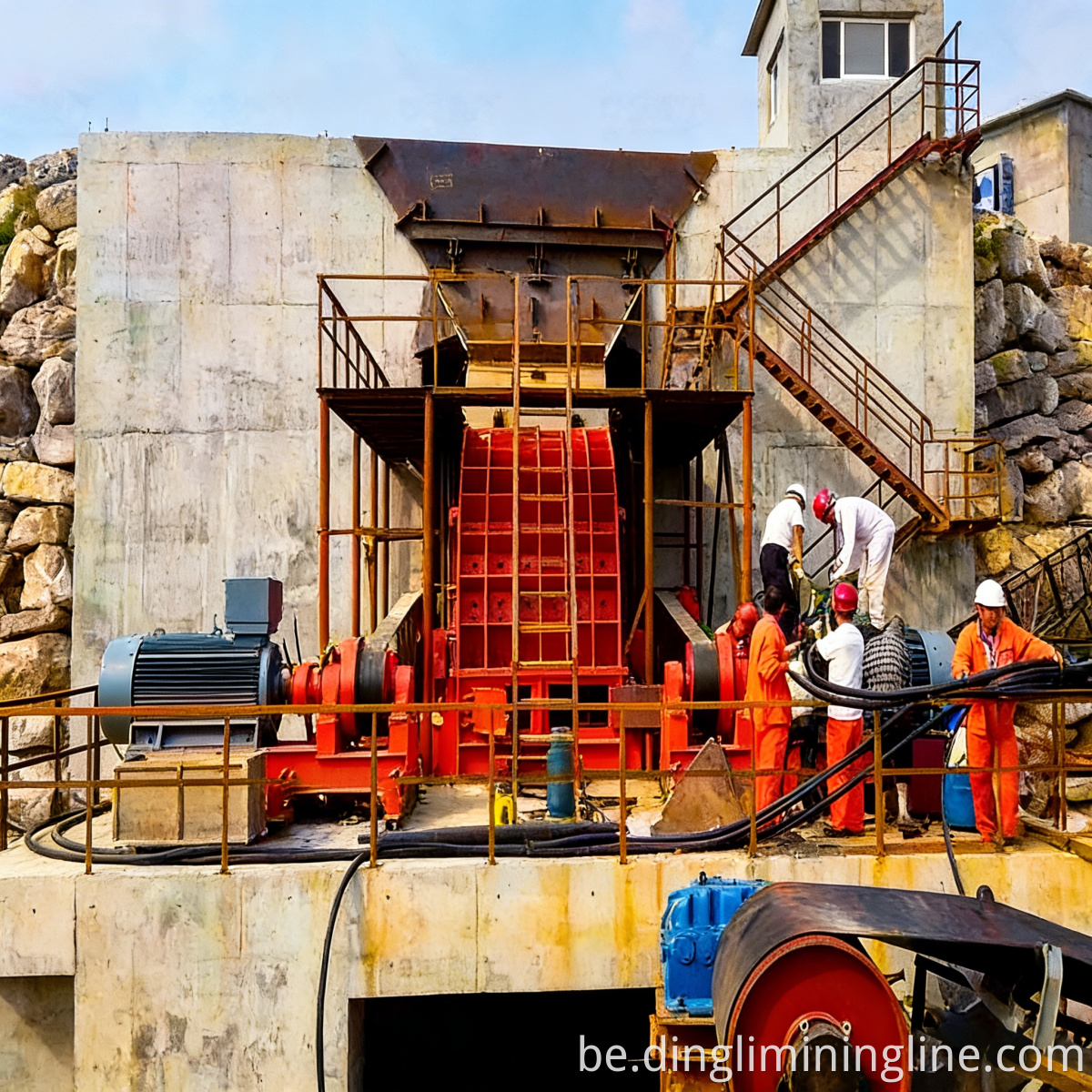 1000 TPH цяжкіх драбільна ўстаноўка 1000 TPH Heavy Duty Crushing Plant